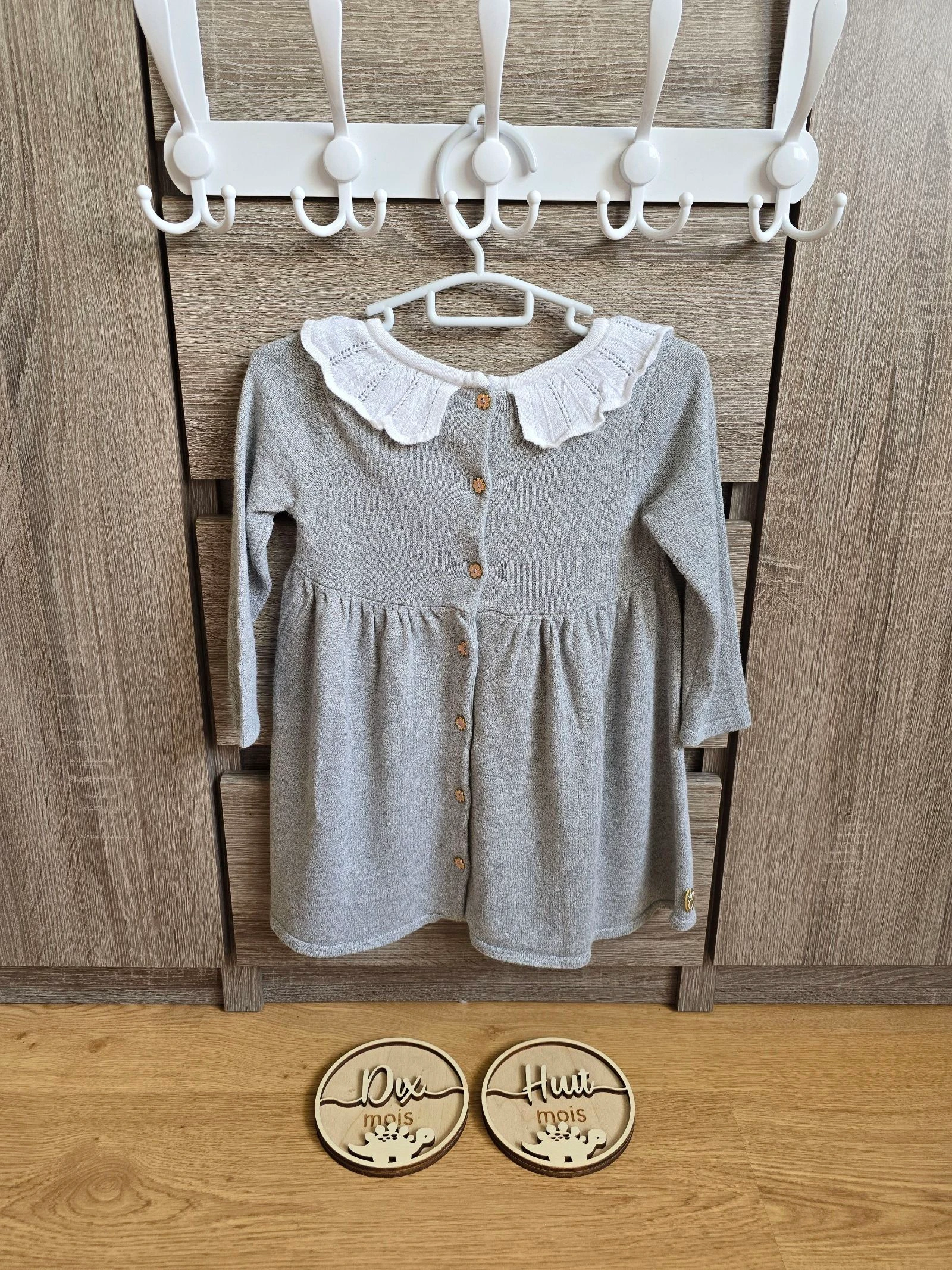Roupa Bebê Feminina - Vestido cinza - Sergent Major - 18 meses 80 cm – photo 7